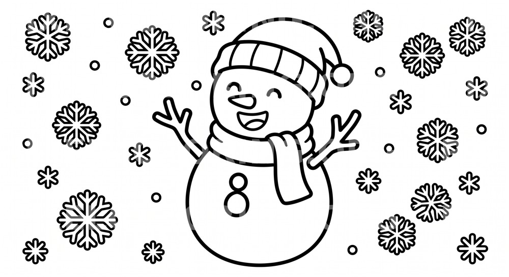 Bonhomme neige enfant