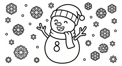Bonhomme neige enfant